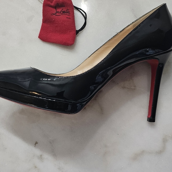 Christian Louboutin Black and Red Women's Shoes - Picture 8 of 8